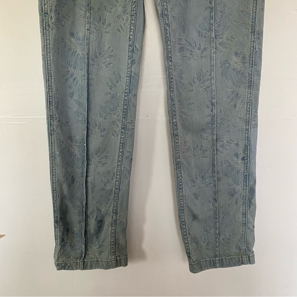 ANTHROPOLOGIE Pretty Women's Bootcut Blue Floral Jeans Size 28 - Picture 5 of 12